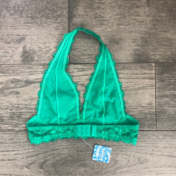 Free People halter green bralette - Picture 3 of 10